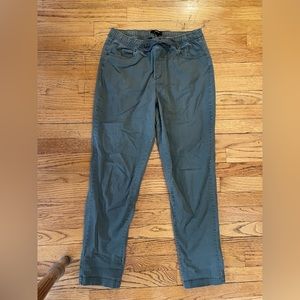 Hunter green work/lounge pants with draw string. Size L, Forever 21